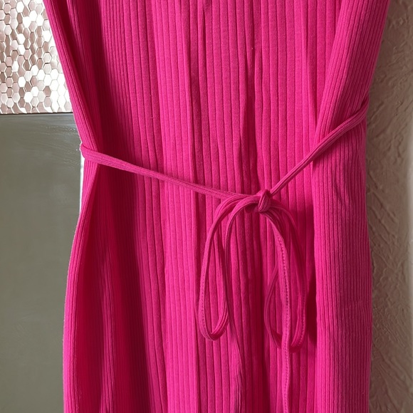 Anthropologie Saturday Sunday super cute ribbed pink dress - Picture 9 of 14